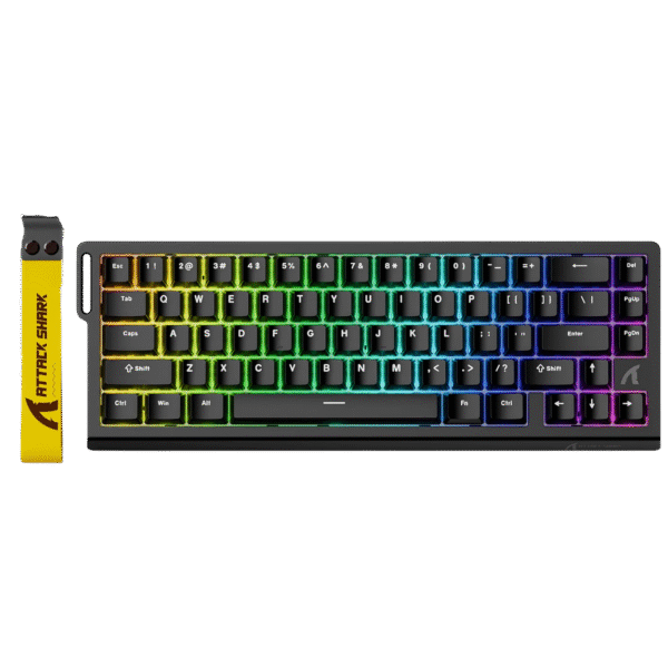 ATTACK SHARK X68 HE Rapid Trigger Mechanical Gaming Keyboard 60% Wired (Black)