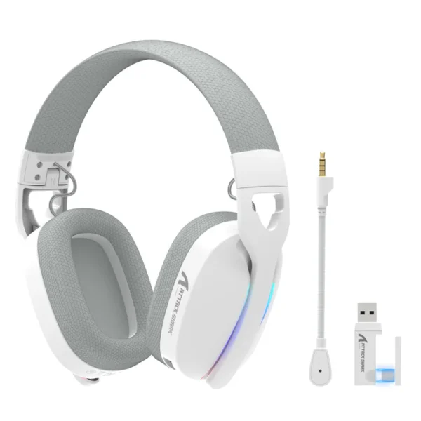 ATTACK SHARK L90 Foldable RGB Ultra-Light Tri-Mode Gaming Headset - Image 5