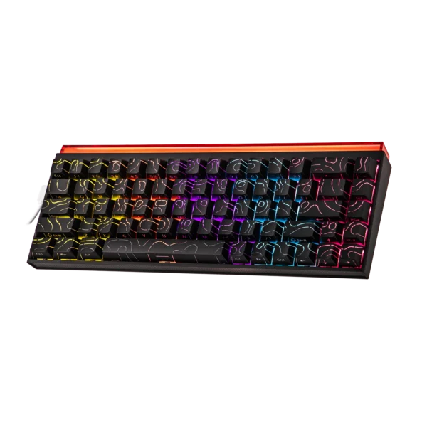 AJAZZ NK68 Mechanical Keyboard Red Switch (Black) - Image 7