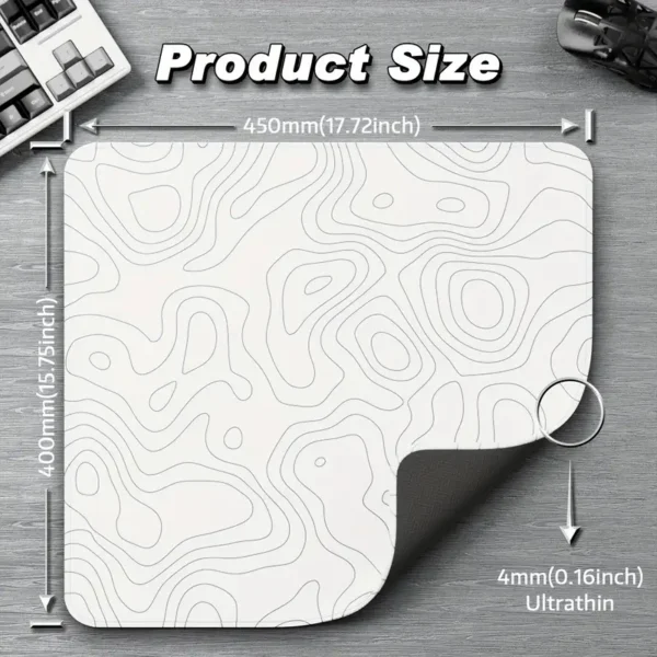 ATTACK SHARK CM02 eSport Gaming Mousepad - White Contour - Image 2
